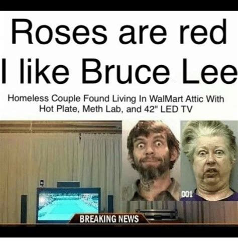 Roses Are Red Like Bruce Lee Homeless Couple Found Living