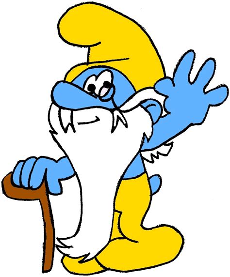 grandpa smurf glovey story smurfs fanon wiki fandom powered  wikia