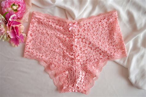 pink lace panties sexy lace panties on high waist etsy