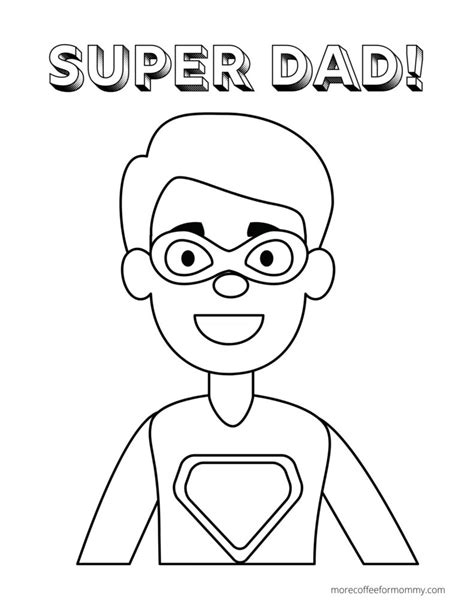 fathers day printables  coloring pages  coffee  mommy