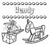 Wendy sketch template