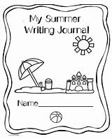 Journal Writing Covers Summer Coloring Cute School Drawing Cover Kids Kindergarten Students Printables Very Easy Use Journals Themselves Enjoy Will sketch template