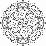 Coloring Starburst Pages Mandala Flower Printable Adults Getcolorings Color Designlooter Circular Traditional Style sketch template