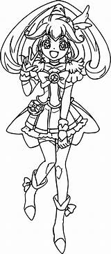 Coloring Glitter Force Pages Peace Popular sketch template