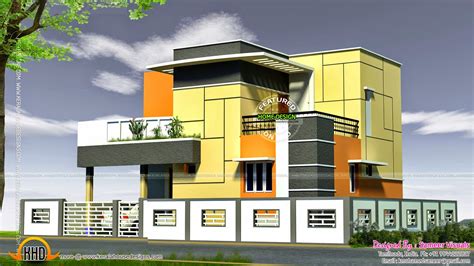 tamilnadu house modern style kerala home design  floor plans  houses