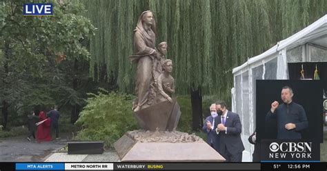 statue of mother cabrini unveiled in lower manhattan cbs new york