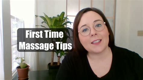 first time massage tips youtube