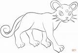 Pokemon Persian Coloring Pages Printable Lineart Color Lilly Gerbil Supercoloring Print Drawing Deviantart sketch template
