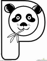 Panda Tulamama Letters Alfabeto Abecedario Preschool sketch template