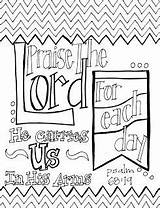 Coloring Pages Lord Praise Scripture Psalm Bible Printable Adult Adults Colouring Sheets 19 Prayer Each Carries Color Arms He His sketch template