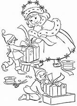 Christmas Vintage Coloring Pages Eve Getcolorings Printable Print sketch template