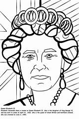Queen Coloring Elizabeth Pages Britto Printable Romero Queens Color Drawing Template Kids Pop Graffiti Print Adults Book Coloringpagesfortoddlers Cartoon Clipartmag sketch template