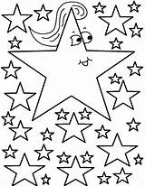 Coloring Stars Pages Printable Star Moon Revelation Jesus Bright Morning Sheets Small Kids Unity North Hearts Falling Color Drawing Print sketch template