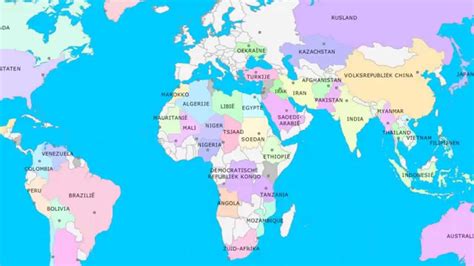 topografie de wereld landen en hoofdsteden youtube