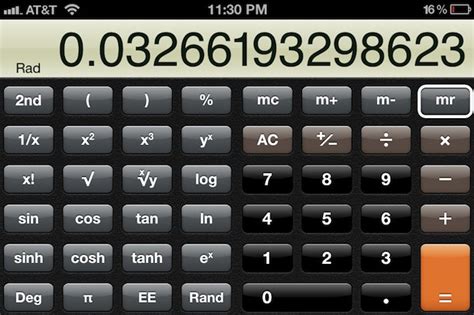 turn  iphone   scientific calculator  rotating calculator app