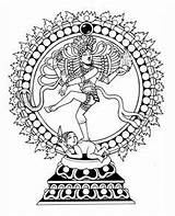 Nataraja Shiva Lord sketch template
