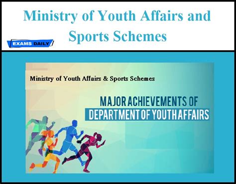 Ministry Of Youth Affairs And Sports Schemes