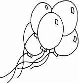 Coloring Balloon Balloons Para Dibujos Shining Five Globos Colorear Pintar Imagenes Con Dibujar Sheet Globo Colouring Printable Imprimir Cumpleaños Moldes sketch template