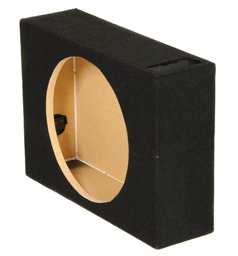 qpower single  vented shallow subwoofer  box enclosure open box  ebay