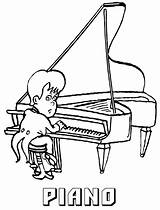 Piano Coloring Pages sketch template