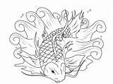Koi Fish Coloring Pages Adults Red Coy Colouring Printable Color Pond Blue Patterns Kids Tattoo Getcolorings Drawing Bestappsforkids Getdrawings Adult sketch template