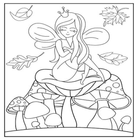 fairy princess coloring page etsy