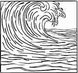 Tsunami Wave Ocean Waves Drawing Coloring Pages Para Colorear Water Template Sheet Dibujos Surfing Tsunamis Color Sketch Dibujo Simple Getdrawings sketch template