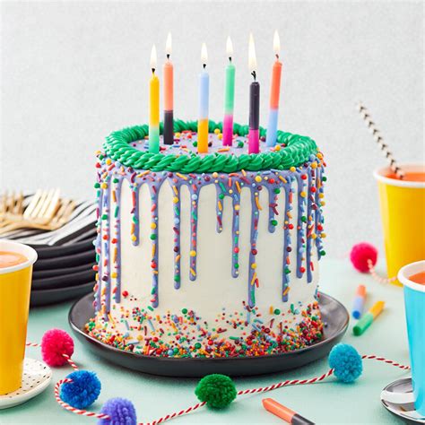 bright  bold birthday cake wilton