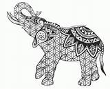 Coloring Elephant Pages Printable Adults Mandala Indian Henna Print Mehndi Getcolorings Elephants Color Amazing Comments Tattoo Eleph Getdrawings Paisley статьи sketch template