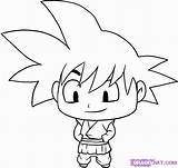 Chibi Drawing Goku Easy Draw Coloring Step Anime Dragon Ball Chibis Dbz Characters Drawings Pages Paintingvalley Collection Library Clipart Coloringhome sketch template