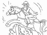 Horse Coloring Pages Jumping Coloringpages4u sketch template