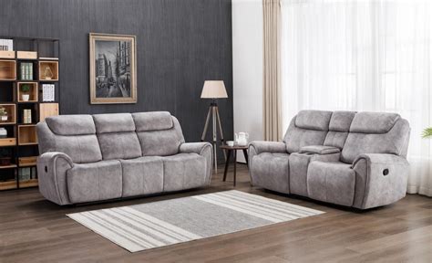 gray velvet fabric reclining sofa loveseat set contemporary global united  walmartcom