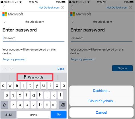 autofill passwords saved   party apps  iphone