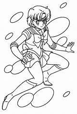 Sailor Mercury Coloring Moon Stars Pages Choose Board sketch template