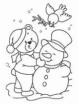 Neve Nieve Colorear Pupazzo Neige Bonhomme Schneemann Snowman Orso Boneco Oso Urso Ours Pupazzi Bonecos Muneco Colorkid Snowmen Bonshommes Ig sketch template