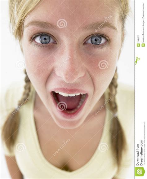 teenage girl looking shocked stock image image of person portrait 7941337