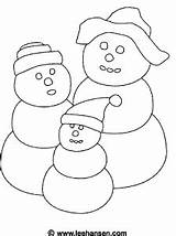 Snowman Coloring Family Pages Printable Sheet Snow Happy Winter sketch template