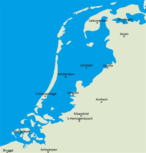 netherlands  dikes  polders vivid maps