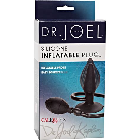 Dr Joel Kaplan Silicone Inflatable Butt Plug 3 75 Black