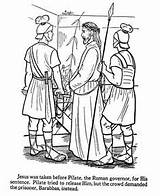 Easter Pilate Raisingourkids Judas Betrays Ingrahamrobotics Resurrection sketch template