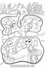 Ants Coloring Kids Ant Learn Preschool Children Books Printable Choose Board sketch template
