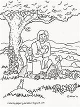 Jesus Blesses Bless Coloringpagesbymradron Verse sketch template