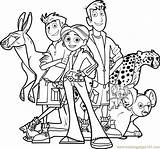 Coloring Kratts Wild Pages Kids Printable Online Team Print Birthday Color Party Bestcoloringpagesforkids Cartoon Coloringpages101 Animal Visit Choose Board sketch template