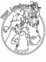 Pages Coloring Pippi Longstocking sketch template