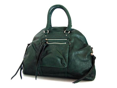 shoulder vegan leather handbag purse green  veganleatherhandbags