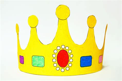 print  color crown kids crafts fun craft ideas firstpalettecom
