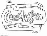 Conclusion Getcolorings Classroomdoodles sketch template