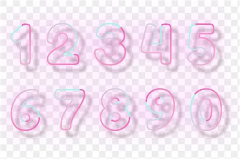 number typography typography quotes lettering neon number  word