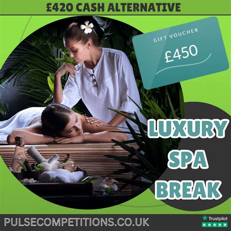 luxury spa break  gift card pulse competitions