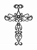 Orthodox Cross Coloring Pages Clip Crosses Clipart sketch template
